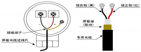 非接觸式超聲波流量計探頭接線圖